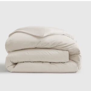 QUINCE Classic Organic Percale Duvet Cover King/Cal King Sand 5070